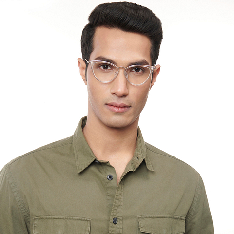 Lenskart Studio Online Crystal Transparent Full Rim Cat Eye right side