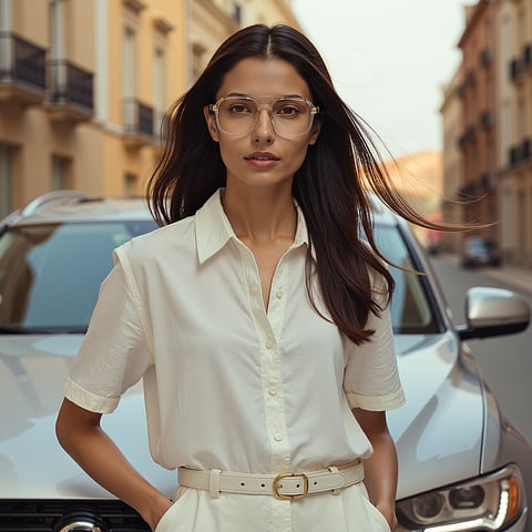 Lenskart Air Crystal Transparent Full Rim Square right side