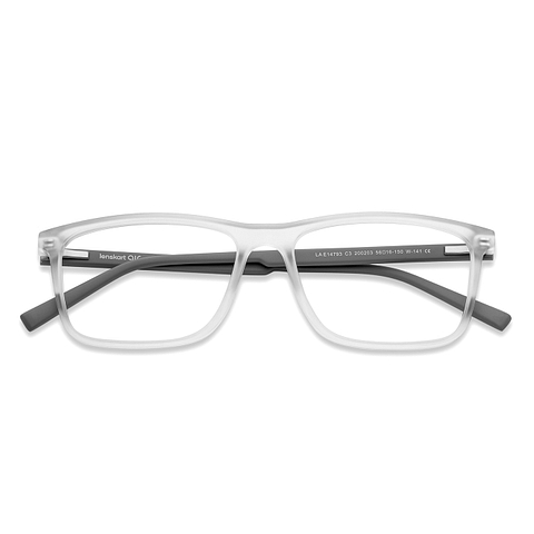 Lenskart Air Online Crystal Transparent Full Rim Square left side