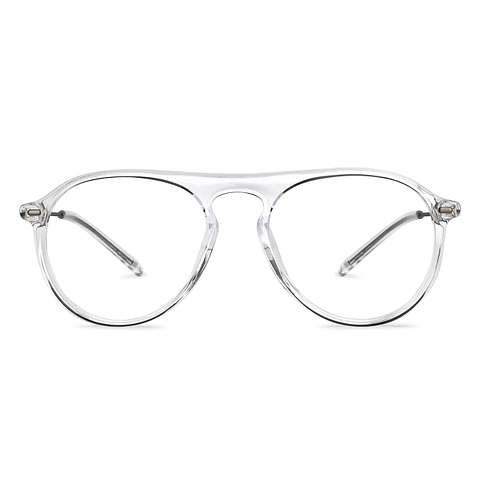 Lenskart Air Online Crystal Transparent Full Rim Aviator left side
