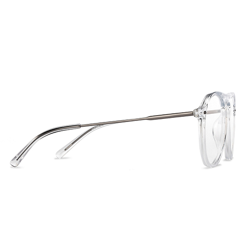 Lenskart Air Online Crystal Transparent Full Rim Aviator left side