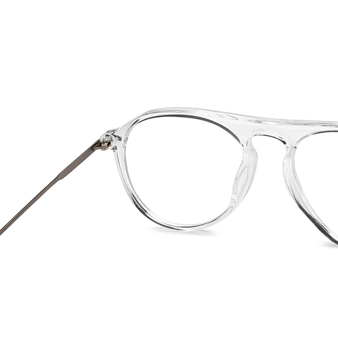 Lenskart Air Online Crystal Transparent Full Rim Aviator right side