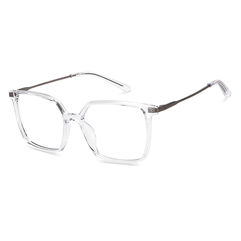 Lenskart Air Online Crystal Transparent Full Rim Square right side Lenskart Air Online Crystal Transparent Full Rim Square right side