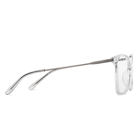 Lenskart Air Online Crystal Transparent Full Rim Square left side Lenskart Air Online Crystal Transparent Full Rim Square left side
