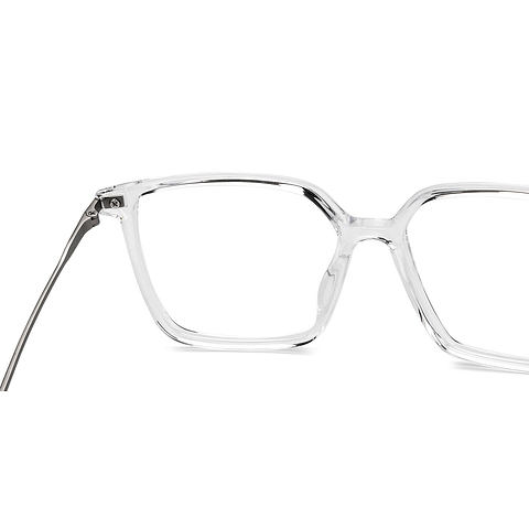 Lenskart Air Online Crystal Transparent Full Rim Square right side Lenskart Air Online Crystal Transparent Full Rim Square right side