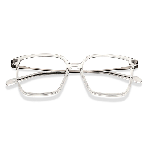 Lenskart Air Online Crystal Transparent Full Rim Square left side Lenskart Air Online Crystal Transparent Full Rim Square left side