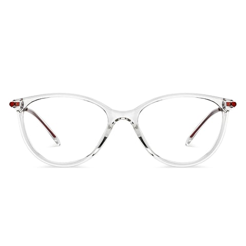 Lenskart Air Transparent Full Rim Cat Eye left side