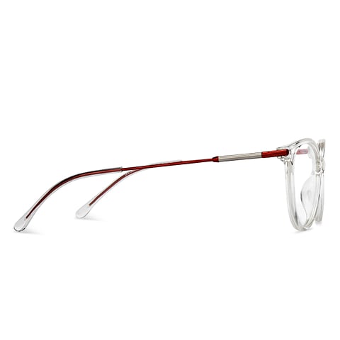 Lenskart Air Online Crystal Transparent Full Rim Cat Eye left side