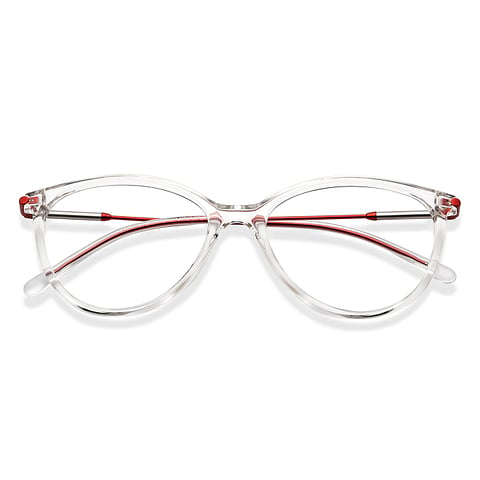 Lenskart Air Transparent Full Rim Cat Eye left side