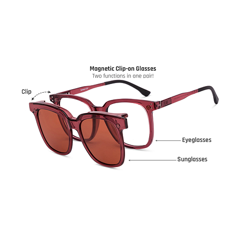 Lenskart Air Online Pink Transparent Full Rim Square left side