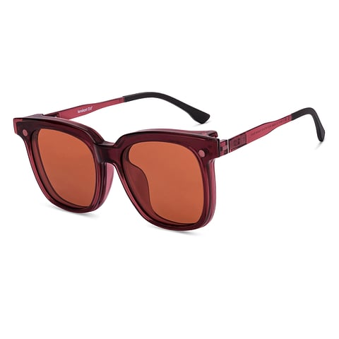 Lenskart Air Online Pink Transparent Full Rim Square right side