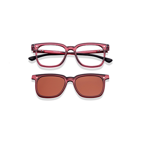 Lenskart Air Online Pink Transparent Full Rim Square right side