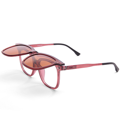 Lenskart Air Online Pink Transparent Full Rim Square right side