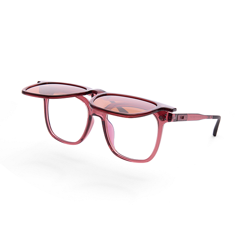 Lenskart Air Online Pink Transparent Full Rim Square right side
