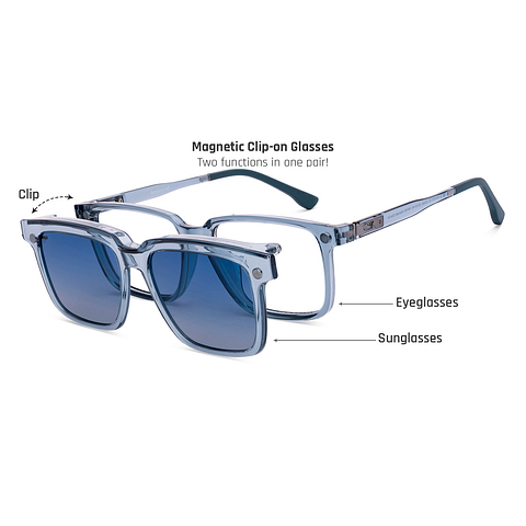 Lenskart Air Blue Transparent Full Rim Rectangle left side Lenskart Air Blue Transparent Full Rim Rectangle left side
