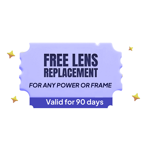 Lenskart Voucher for Free Lens Replacement (on any frame) left side