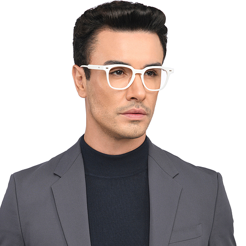 Lenskart White Full Rim Square right side