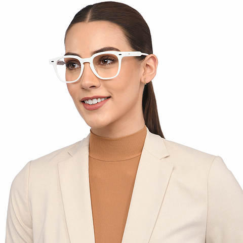 Lenskart White Full Rim Square right side