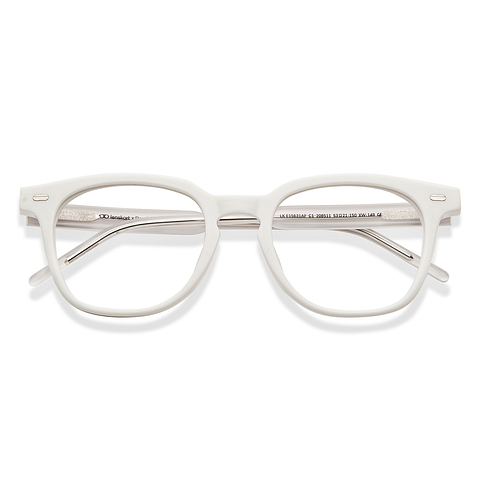 Lenskart White Full Rim Square left side