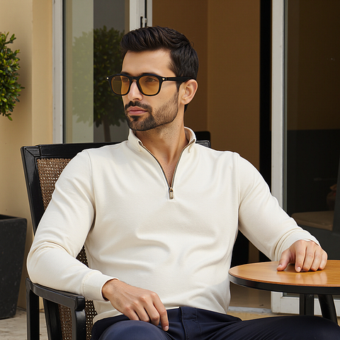Lenskart Black Full Rim Square left side