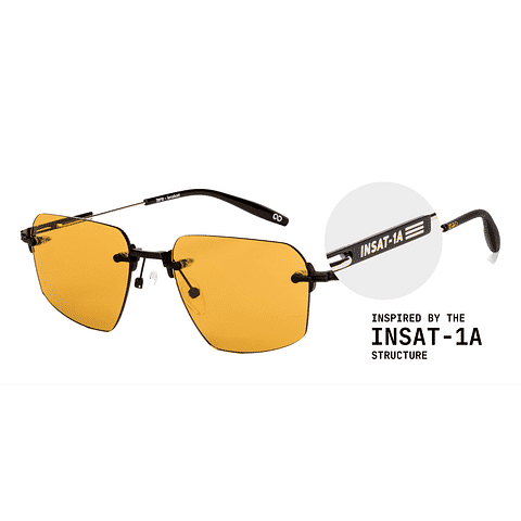 Lenskart STUDIO Black Rimless Geometric left side