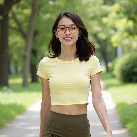 Lenskart Yellow Full Rim Round right side