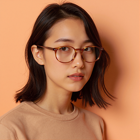 Lenskart Yellow Full Rim Round right side
