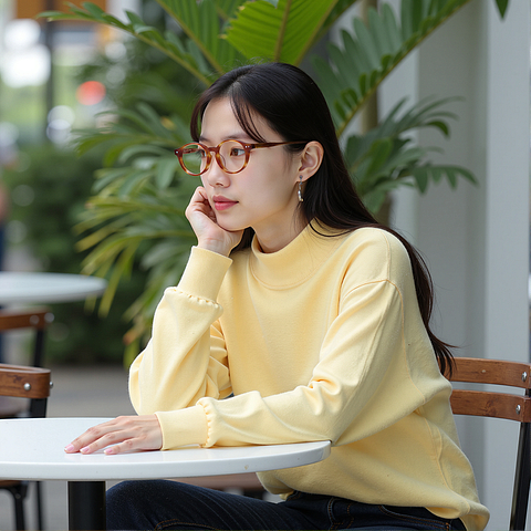 Lenskart Yellow Full Rim Round right side