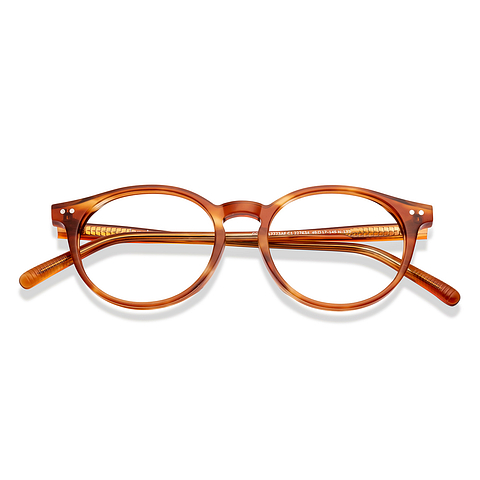 Lenskart Yellow Full Rim Round left side