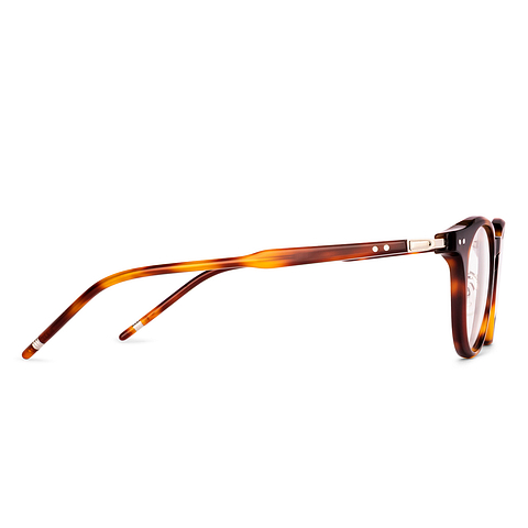 Lenskart Yellow Tortoise Full Rim Round right side