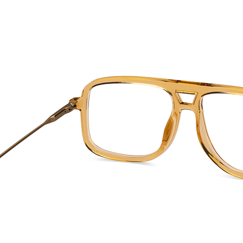 Lenskart Studio Online Yellow Transparent Full Rim Square right side