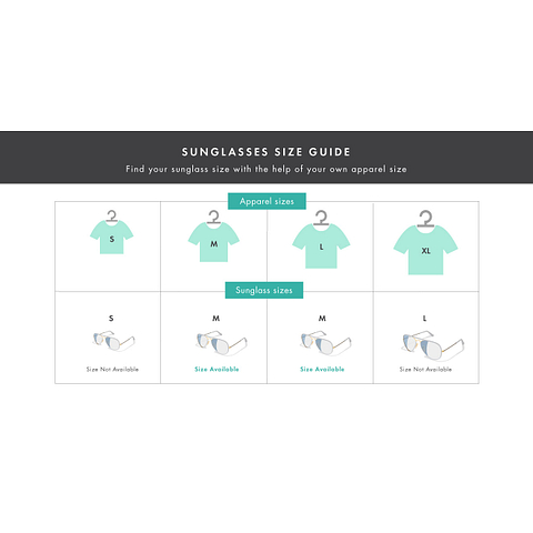 Aviator Size Guide Size Of Rayban Sunglasses Ray Ban Lens Size - Main Image