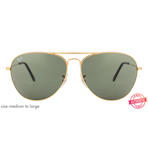 BRANDED Gold Full Rim Aviator right side