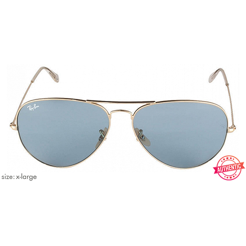 BRANDED Gold Full Rim Aviator left side