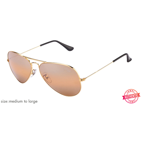 BRANDED Gold Full Rim Aviator right side