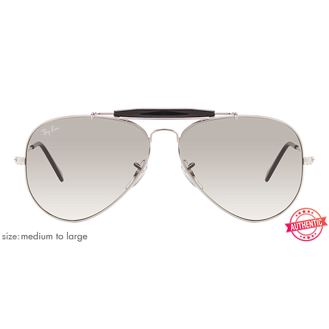 BRANDED Silver Full Rim Aviator right side BRANDED Silver Full Rim Aviator right side