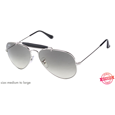 BRANDED Silver Full Rim Aviator left side BRANDED Silver Full Rim Aviator left side