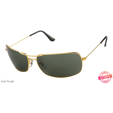 BRANDED Gold Full Rim Rectangle left side BRANDED Gold Full Rim Rectangle left side
