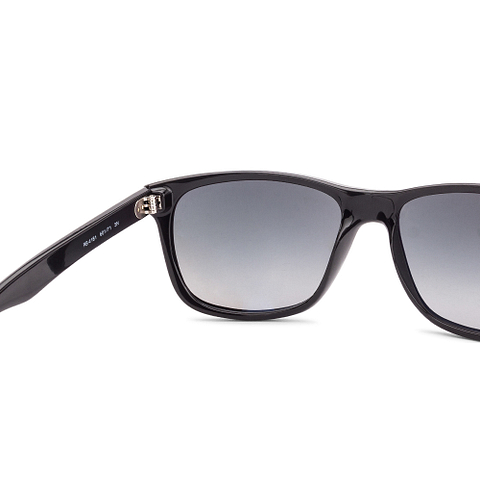 BRANDED Black Full Rim Square left side