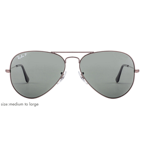 BRANDED Mid Gunmetal Full Rim Aviator left side