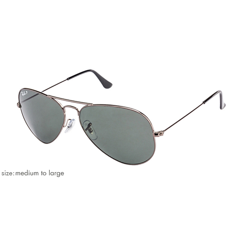 BRANDED Mid Gunmetal Full Rim Aviator right side