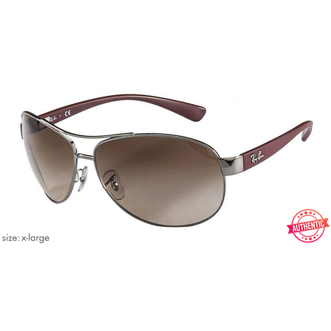 BRANDED Mid Gunmetal Full Rim Aviator right side
