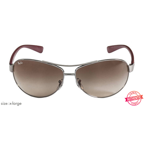 BRANDED Mid Gunmetal Full Rim Aviator left side