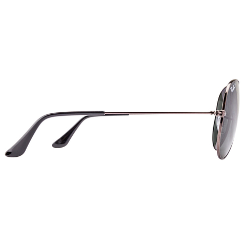 BRANDED Mid Gunmetal Full Rim Aviator right side