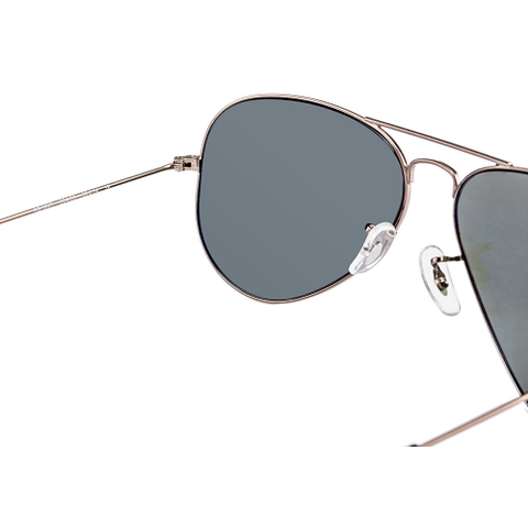BRANDED Mid Gunmetal Full Rim Aviator right side