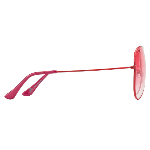 BRANDED Red Full Rim Aviator left side