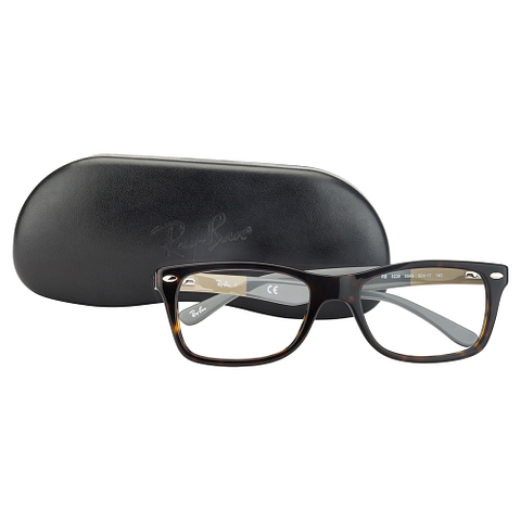 Ray-Ban Tortoise Full Rim Rectangle left side