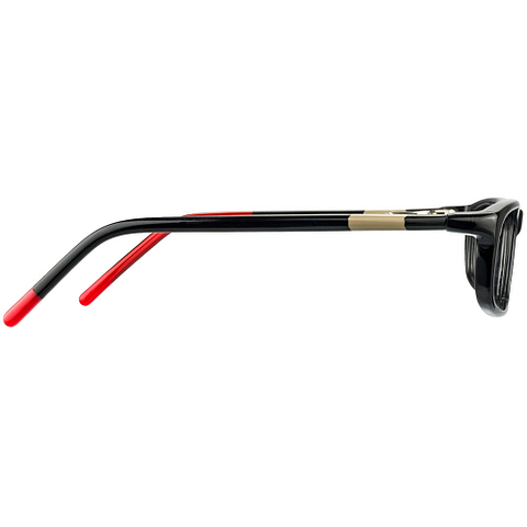 BRANDED Black Full Rim Rectangle left side