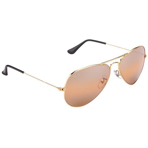 BRANDED Gold Full Rim Aviator left side