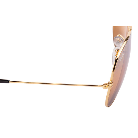 BRANDED Gold Full Rim Aviator left side